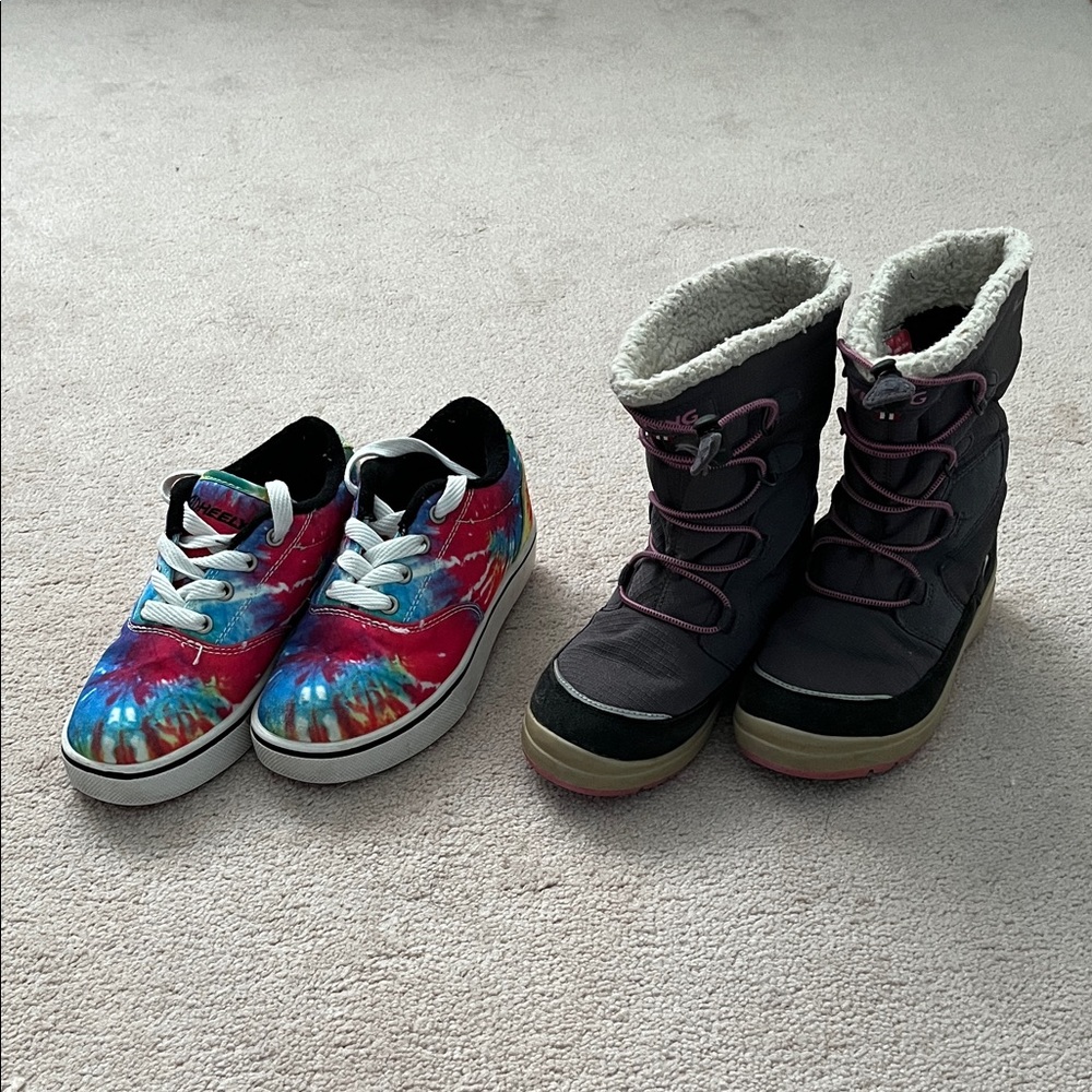 Colorful Tie-Dye Kids Sneakers & Winter Boots for Girls